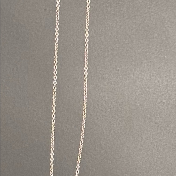 Authentic Tiffany & Co. Silver Double Heart Pendant Necklace. - Picture 5 of 6